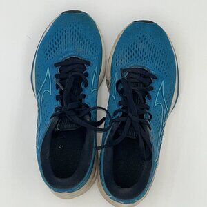 Mizuno Wave Rider 25 Imperial Blue Running Shoes Womans Size 7 Sneaker Laced